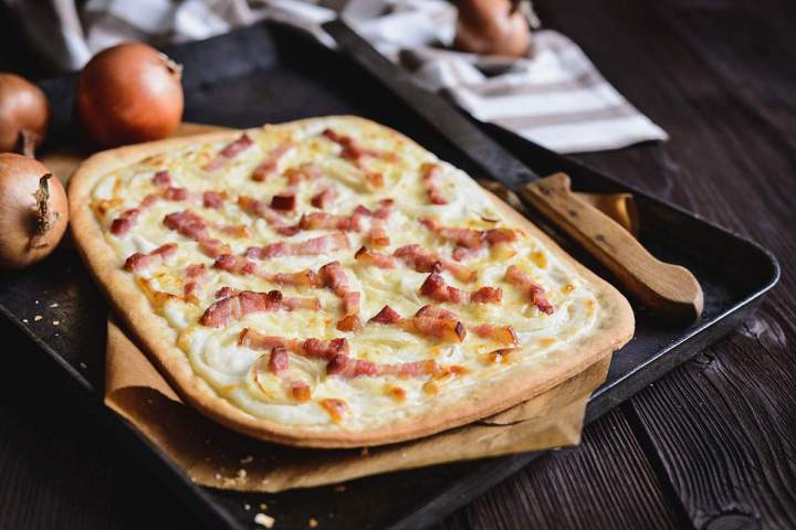 Pizza à base crème fraîche Villefranche sur Saône